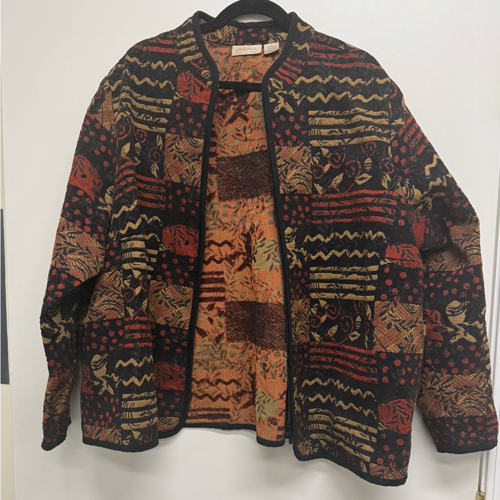 Studio Works Multicolor Patterned Jacket - image 1